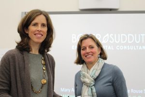 Consultants Anne Sudduth (left) and Mary Anne Boyer.