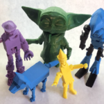 3D action figures middle school